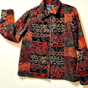 Ladies Jacquard  Brocade unlined jacket MAKE ME AN OFFER!!